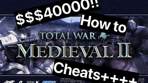 medieval total war cheat codes